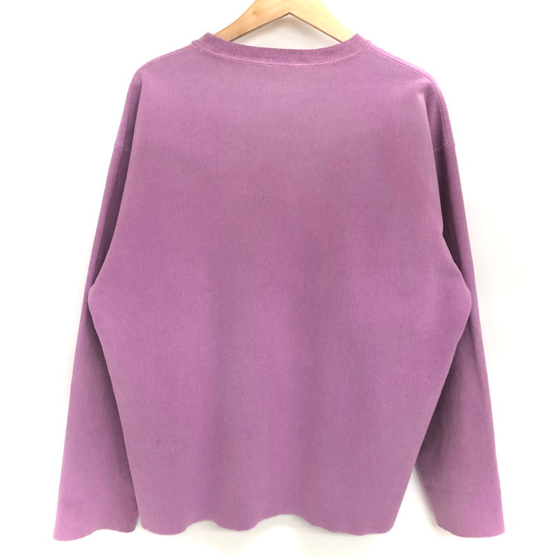 【現状渡し品】【メンズ】 AURALEE オーラリー SUPER MILLED SWEAT CUT-OFF A7AP03SM スーパーミルド スウェット カットオフ 長袖 トップス 141-250920-hn-04-fur サイズ：4 カラー：パープル系 万代Net店