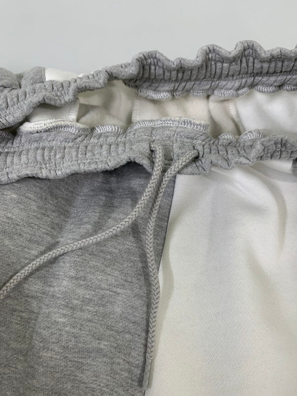 【中古品】【メンズ】 Student Apathy スチューデントアパシー COLOR SCHEME SWEAT PANTS SA1013 カラースキーム スウェットパンツ ボトムス 153-260404-kk-04-min サイズ：L カラー：グレー/ホワイト 万代Net店