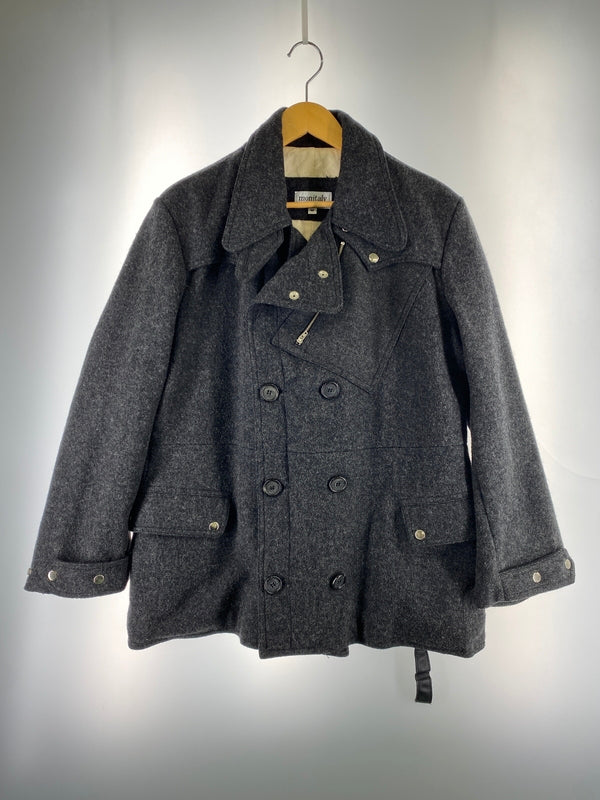 【中古品】【メンズ】 MONITALY モニタリー WOOL JACKET ウール ジャケット コート 上着 アウター 146-260822-hu-54-min サイズ：M カラー：ダークグレー 万代Net店