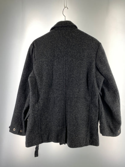 【中古品】【メンズ】 MONITALY モニタリー WOOL JACKET ウール ジャケット コート 上着 アウター 146-260822-hu-54-min サイズ：M カラー：ダークグレー 万代Net店
