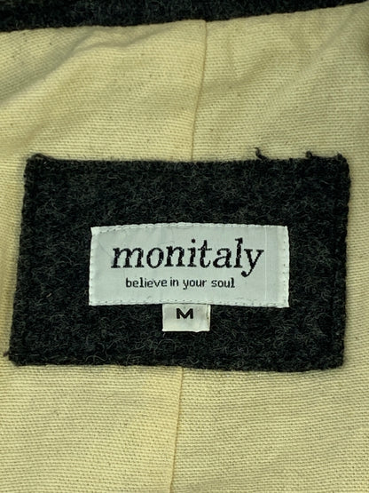【中古品】【メンズ】 MONITALY モニタリー WOOL JACKET ウール ジャケット コート 上着 アウター 146-260822-hu-54-min サイズ：M カラー：ダークグレー 万代Net店