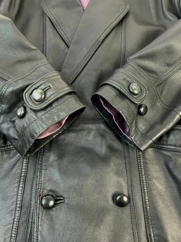 【現状渡し品】【メンズ】 MIRALGO ミラルゴ LEATHER JACKET レザー ジャケット アウター 上着 146-260822-hu-53-min サイズ：LL カラー：ブラック 万代Net店