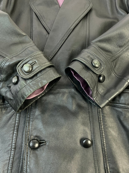 【現状渡し品】【メンズ】 MIRALGO ミラルゴ LEATHER JACKET レザー ジャケット アウター 上着 146-260822-hu-53-min サイズ：LL カラー：ブラック 万代Net店