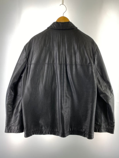 【中古品】【メンズ】 PERRY ELLIS ペリー エリス LEATHER JACKET レザージャケット アウター 上着 146-260822-hu-51-min サイズ：L カラー：ブラック 万代Net店