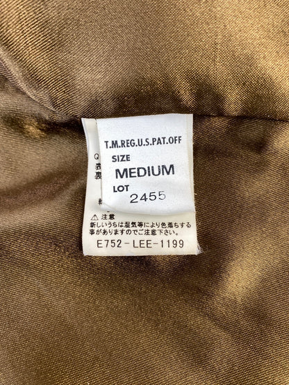 【中古品】【メンズ】 LEE リー 2455 RIDER SHORT LEATHER JACKET ライダー ショート レザー ジャケット アウター 上着 146-260822-hu-50-min サイズ：M カラー：ブラウン 万代Net店