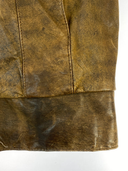 【現状渡し品】【メンズ】 B.B.DAKOTA ビービー ダコタ LEATHER BOA JACKET レザー ボア ジャケット アウター 上着 146-260822-hu-49-min カラー：ブラウン 万代Net店