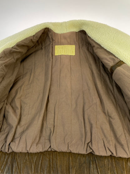 【現状渡し品】【メンズ】 B.B.DAKOTA ビービー ダコタ LEATHER BOA JACKET レザー ボア ジャケット アウター 上着 146-260822-hu-49-min カラー：ブラウン 万代Net店