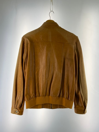 【現状渡し品】【メンズ】 C&A シー アンド エー LEATHER JACKET レザー ジャケット アウター 革ジャン 上着 146-260822-hu-48-min サイズ：表記なし不明 カラー：キャメル系 万代Net店