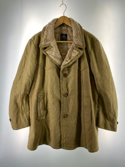 【現状渡し品】【メンズ】 COOPER クーパー LS COAT ロング スリーブ コート ファーコート 上着 アウター 146-260822-hu-47-min サイズ：46 カラー：ベージュ 万代Net店