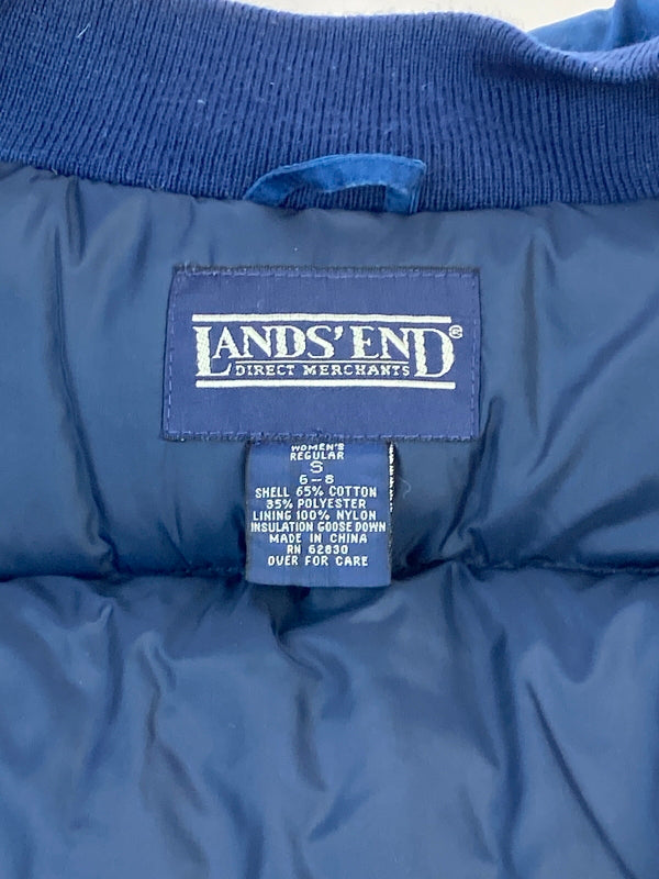 【中古品】【メンズ】 LANDS'END ランズエンド 90S DOWN JACKET 90年代 ダウン ジャケット ヴィンテージ 上着 アウター 146-260822-hu-46-min サイズ：S カラー：ブルー 万代Net店