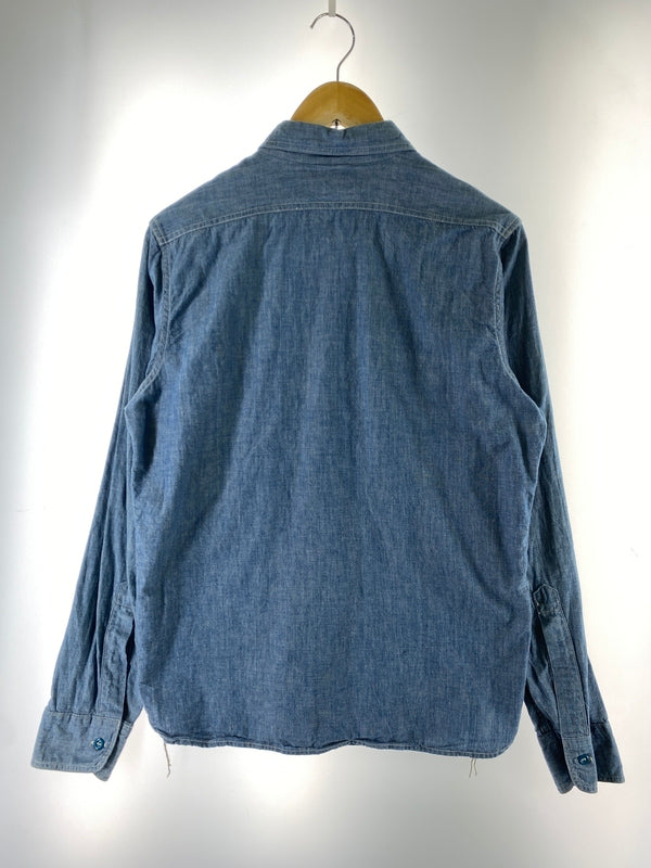 【中古品】【メンズ】 THE REAL MCCOY'S ザリアルマッコイズ USN シャンブレー シャツ 長袖 ロングスリーブ 145-260822-hu-45-min サイズ：不明 カラー：ブルー 万代Net店