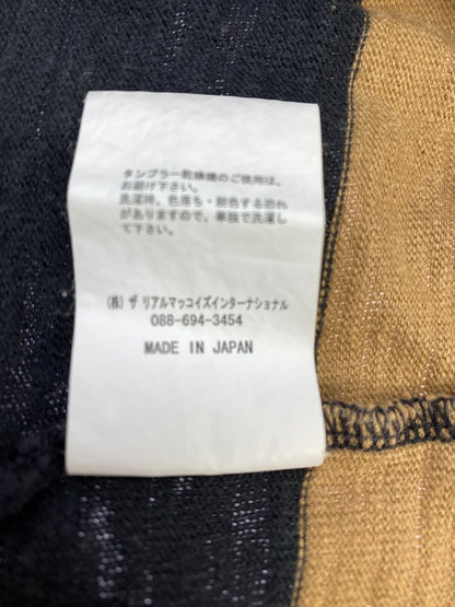【中古品】【メンズ】 THE REAL MCCOY'S ザリアルマッコイズ BUCO BORDER TEE ブコ ボーダー ティー 長袖 ロングスリーブ T長袖シャツ 145-260822-hu-43-min サイズ：印字消えの為不明 カラー：ブラック/ブラウン 万代Net店