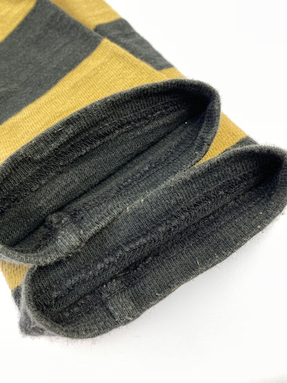 【中古品】【メンズ】 THE REAL MCCOY'S ザリアルマッコイズ BUCO BORDER TEE ブコ ボーダー ティー 長袖 ロングスリーブ T長袖シャツ 145-260822-hu-43-min サイズ：印字消えの為不明 カラー：ブラック/ブラウン 万代Net店