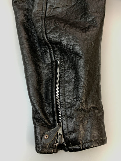 【現状渡し品】【メンズ】 HARLEY DAVIDSON ハーレーダビッドソン SINGLE RIDERS JACKET シングル ライダース レザー ジャケット メンズ アウター 革ジャン 146-261007-em-32-min サイズ：40 カラー：ブラック 万代Net店