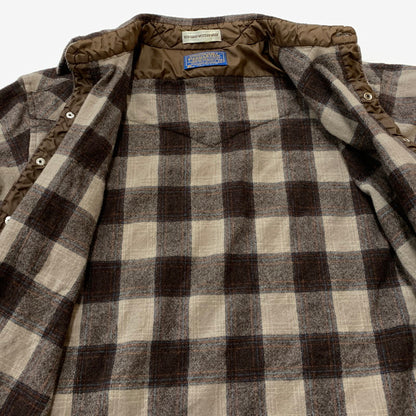【中古品】【メンズ】 PENDLETON ペンドルトン 70’s VINTAGE WOOL SHIRT 70年代 ヴィンテージ ウール シャツ 長袖 トップス 144-260715-sa-09-tei サイズ：L カラー：ブラウン 万代Net店