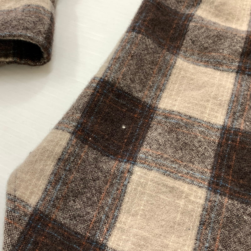 【中古品】【メンズ】 PENDLETON ペンドルトン 70’s VINTAGE WOOL SHIRT 70年代 ヴィンテージ ウール シャツ 長袖 トップス 144-260715-sa-09-tei サイズ：L カラー：ブラウン 万代Net店
