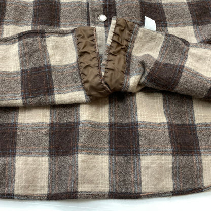 【中古品】【メンズ】 PENDLETON ペンドルトン 70’s VINTAGE WOOL SHIRT 70年代 ヴィンテージ ウール シャツ 長袖 トップス 144-260715-sa-09-tei サイズ：L カラー：ブラウン 万代Net店