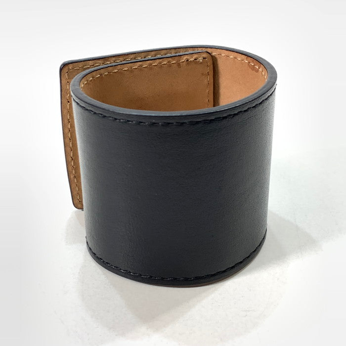 【中古品】【レディース】 MAX MARA マックスマーラ バングル レザー ブランド アクセサリー 182-260329-gm-30-fuz サイズ：M カラー：ブラック 万代Net店