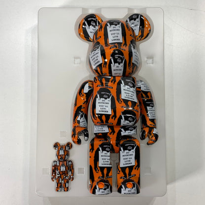 【中古品】 BE@RBRICK MONKEY SIGN 100％ & 400％ フィギュア 208-260329-gm-39-fuz 万代Net店