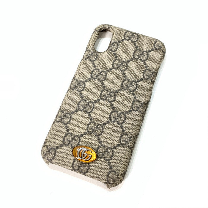 【中古品】【メンズ/レディース】 GUCCI グッチ iPhone X XS ケース 10 10S ブランド スマホアクセサリー 183-260215-gm-39-fuz カラー：ブラウン 万代Net店