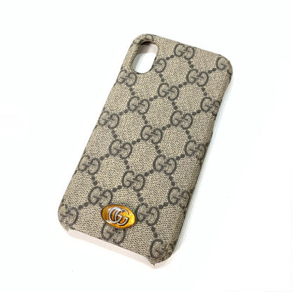 【中古品】【メンズ/レディース】 GUCCI グッチ iPhone X XS ケース 10 10S ブランド スマホアクセサリー 183-260215-gm-39-fuz カラー：ブラウン 万代Net店