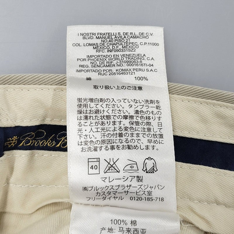 【現状渡し品】【メンズ】 Brooks Brothers ブルックスブラザーズ ADVANTAGE CHINO ELLIOT アドバンテージ チノ エリオット ボトムス ズボン 157-251113-cs-10-izu サイズ：30×31 カラー：ベージュ 万代Net店