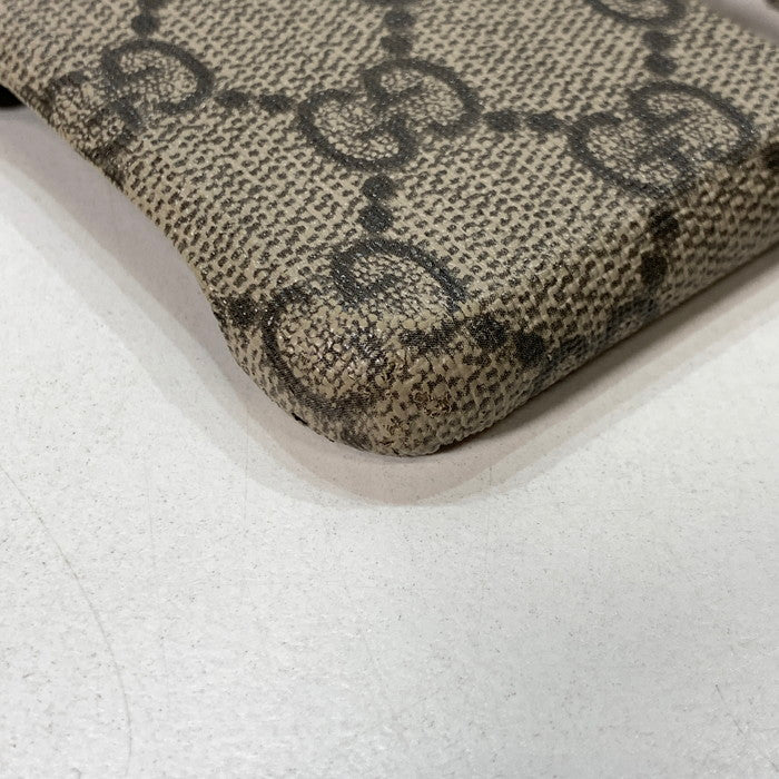 【中古品】【メンズ/レディース】 GUCCI グッチ iPhone X XS ケース 10 10S ブランド スマホアクセサリー 183-260215-gm-39-fuz カラー：ブラウン 万代Net店