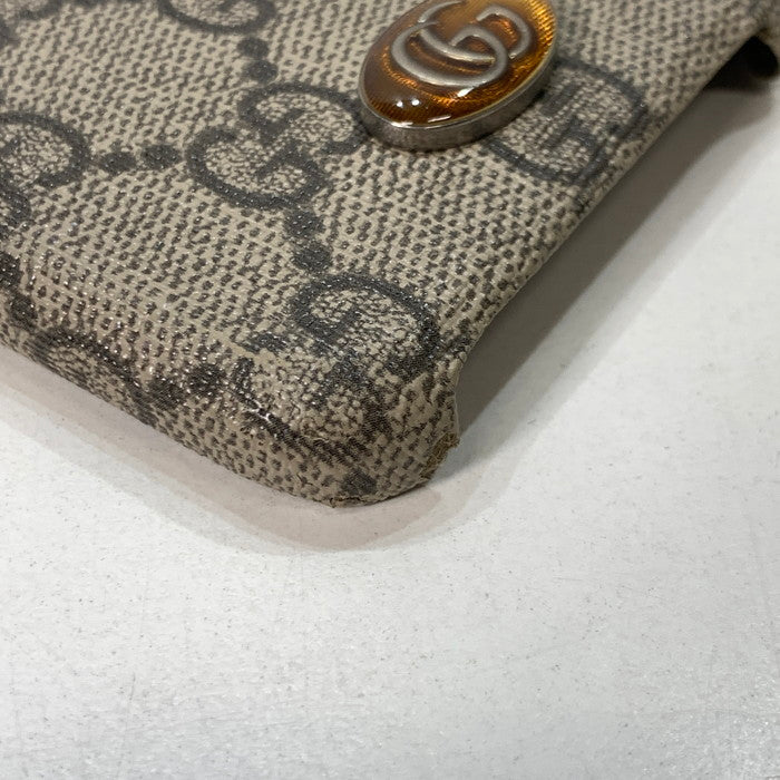 【中古品】【メンズ/レディース】 GUCCI グッチ iPhone X XS ケース 10 10S ブランド スマホアクセサリー 183-260215-gm-39-fuz カラー：ブラウン 万代Net店
