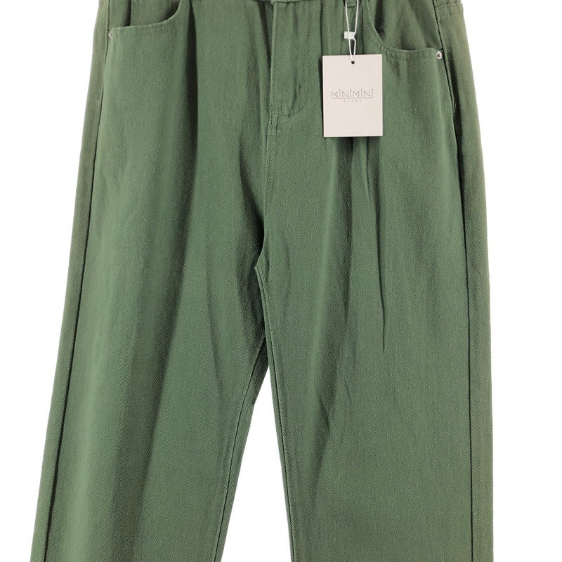 【中古品】【レディース】 MINJMINI STORE ミニミニストアハイウェストデニムワイドパンツ 174-260822-sm-03-otoh カラー：カーキ 万代Net店