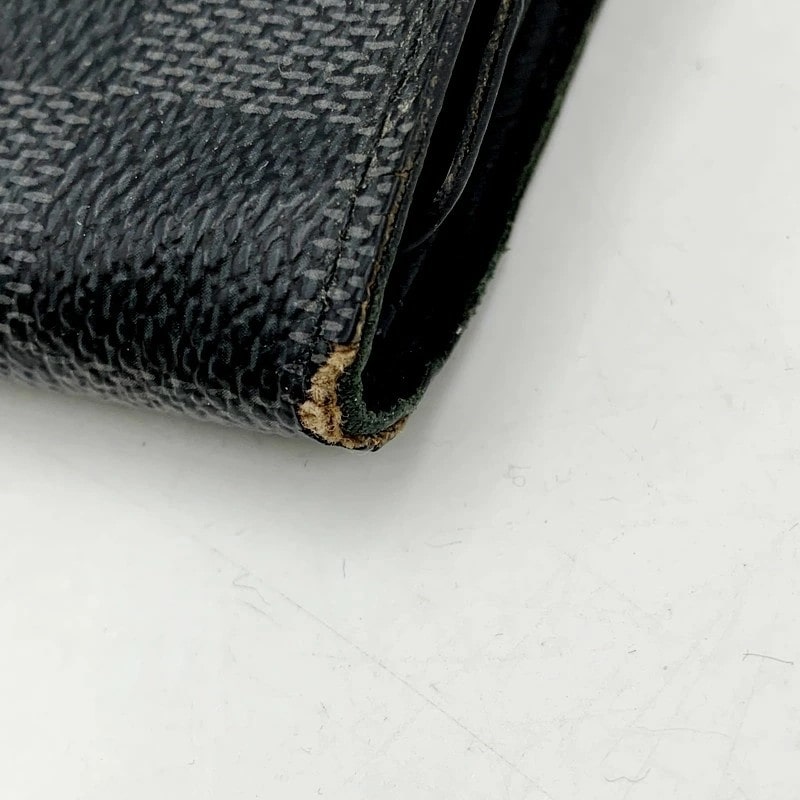 【現状渡し品】【メンズ】 LOUIS VUITTON ルイ・ヴィトン N63096 ダミエグラフィット トリフォルド 三つ折り財布 コンパクト財布 179-231030-mk-12-izu カラー：ブラック 万代Net店