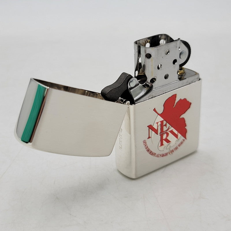 【中古品】【メンズ/レディース】 ZIPPO ジッポ EVASTORE ORIGINAL NERV OIL LIGHTER エヴァストア オリジナル オイルライター リバイバル版 喫煙具 206-250921-as-02-izu カラー：シルバー 万代Net店