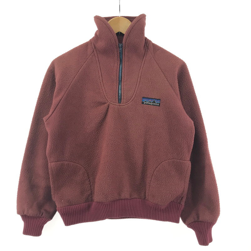 【中古品】【メンズ】 patagonia パタゴニア ハーフジップスウェット フリース ジャケット 長袖 80s前期 144-241004-nm-4-fuz サイズ：XL カラー：ワイン 万代Net店