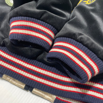 【中古品】【メンズ】 HOUSTON ヒューストン VELVETTEN SOUVENIR JACKET 51286 ベルベット スーベニア ジャケット アウター 145-260708-sa-04-tei サイズ：M カラー：ブラック 万代Net店
