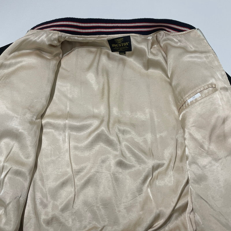 【中古品】【メンズ】 HOUSTON ヒューストン VELVETTEN SOUVENIR JACKET 51286 ベルベット スーベニア ジャケット アウター 145-260708-sa-04-tei サイズ：M カラー：ブラック 万代Net店