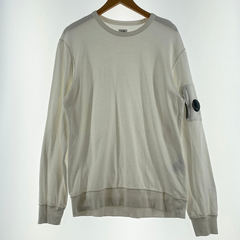 【中古品】【メンズ】 CP COMPANY シーピー カンパニー L/S TEE 18CMSS019A ロングスリーブ Ｔシャツ 長袖 トップス 141-260630-sa-01-tei サイズ：M カラー：ホワイト 万代Net店