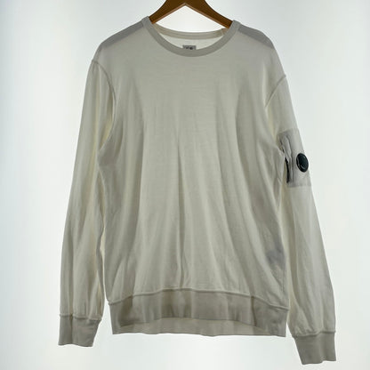 【中古品】【メンズ】 CP COMPANY シーピー カンパニー L/S TEE 18CMSS019A ロングスリーブ Ｔシャツ 長袖 トップス 141-260630-sa-01-tei サイズ：M カラー：ホワイト 万代Net店