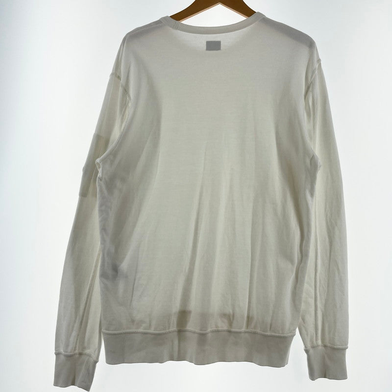 【中古品】【メンズ】 CP COMPANY シーピー カンパニー L/S TEE 18CMSS019A ロングスリーブ Ｔシャツ 長袖 トップス 141-260630-sa-01-tei サイズ：M カラー：ホワイト 万代Net店