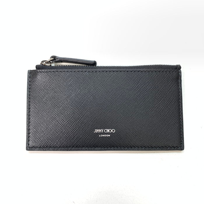 【中古品】【レディース】 JIMMY CHOO ジミーチュウ ERIS TDB フラグメントケース 財布 ウォレット ブランド 181-251227-gm-42-fuz カラー：ブラック 万代Net店