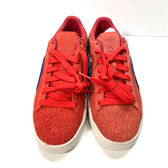 【中古美品】【メンズ】 PUMAｘONE PIECE 千両道化のバギー ”FOR ALL TIME RED-ULTRA BLUE ” スニーカー 162-250511-gm-37-fuz サイズ：27cm カラー：レッド 万代Net店
