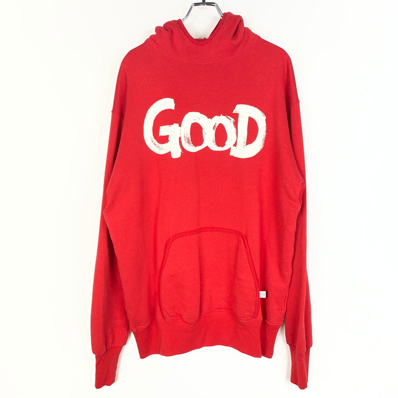 【中古品】【メンズ】 GOODENOUGH グッドイナフ 00’s VENTILATION HOODIE 2000年代 ベンチレーション フーディ フルジップパーカー 142-260923-sa-05-teih サイズ：L カラー：レッド 万代Net店