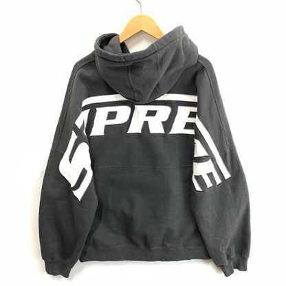 【中古品】【メンズ】 Supreme シュプリーム 24SS WRAPPED HALFZIP HOODED SWEAT SHIRT パーカー ブランド 古着 149-251227-gm-33-fuz サイズ：L カラー：ブラック 万代Net店