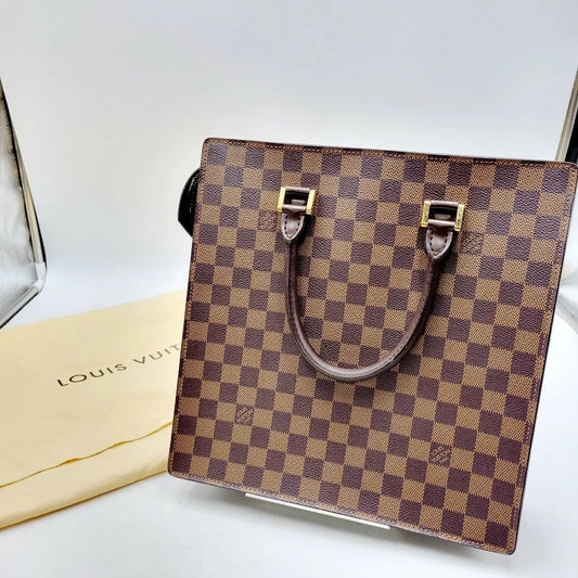 【中古品】【メンズ/レディース】 LOUIS VUITTON ルイ・ヴィトン N41226 ダミエ エベヌ サックプラPM ハンドバッグ 179-231224-mk-03-izu カラー：ブラウン 万代Net店