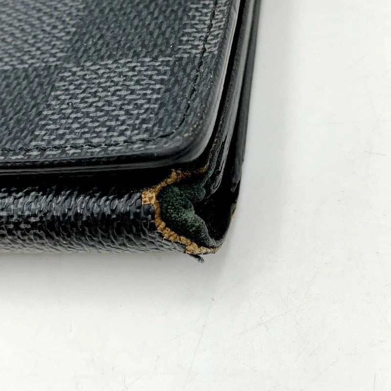【現状渡し品】【メンズ】 LOUIS VUITTON ルイ・ヴィトン N63096 ダミエグラフィット トリフォルド 三つ折り財布 コンパクト財布 179-231030-mk-12-izu カラー：ブラック 万代Net店