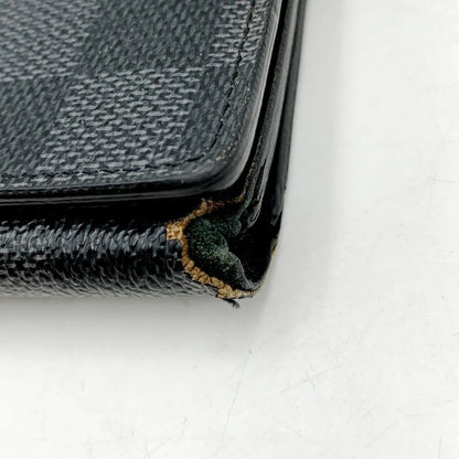 【現状渡し品】【メンズ】 LOUIS VUITTON ルイ・ヴィトン N63096 ダミエグラフィット トリフォルド 三つ折り財布 コンパクト財布 179-231030-mk-12-izu カラー：ブラック 万代Net店
