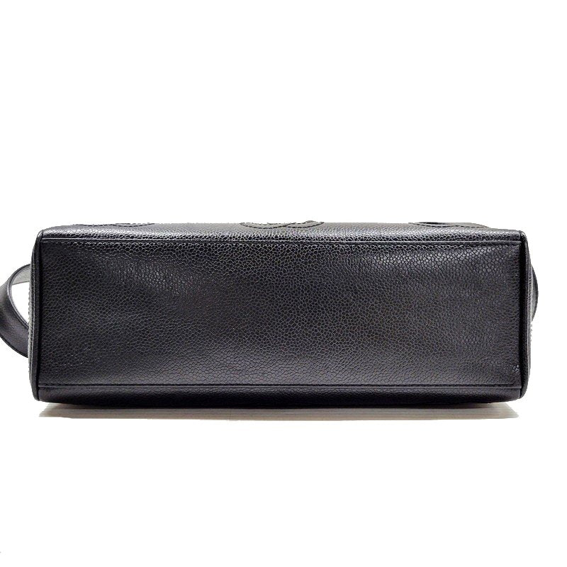 【中古品】【レディース】 CHANEL シャネル トリプルココマーク キャビアスキン チェーン トートバッグ ハンドバッグ ショルダーバッグ カバン 鞄 182-240718-as-03-izu カラー：ブラック 万代Net店