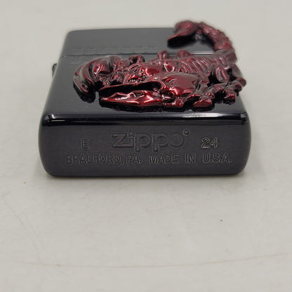 【中古品】【メンズ/レディース】 ZIPPO ジッポ VENOM SCORPION OIL LIGHTER ヴェノム スコーピオン オイルライター 喫煙具 206-250921-as-04-izu カラー：ブラック×レッド 万代Net店