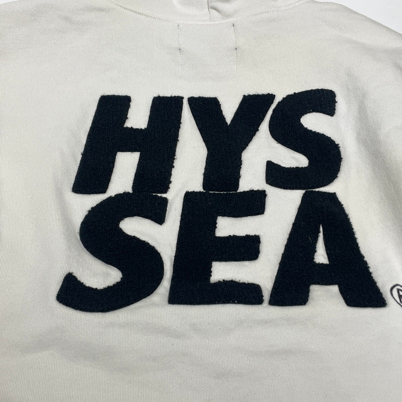 【中古品】【メンズ】 WIND AND SEA ウィンダンシー LOGO HOODIE WDS-C-HYS-23-APQ1-16 ロゴ フーディー 長袖 トップス 142-260919-sa-19-teih サイズ：XS カラー：ホワイト 万代Net店