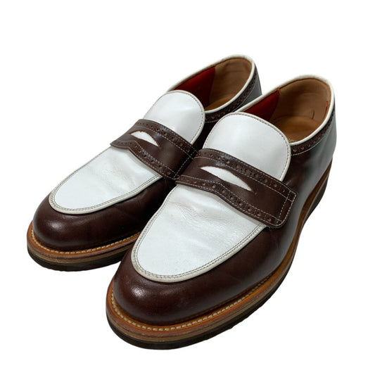 【中古品】【メンズ】 R.J.B アールジェイビー L123A ローファー シューズ 靴 164-250517-gm-36-fuz サイズ：9 カラー：ブラウン ホワイト 万代Net店