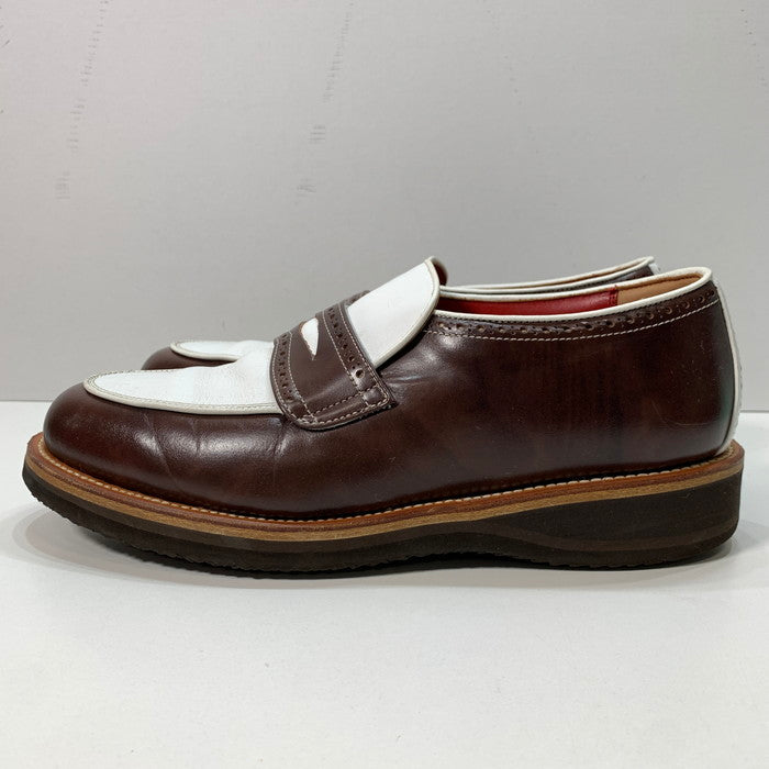 【中古品】【メンズ】 R.J.B アールジェイビー L123A ローファー シューズ 靴 164-250517-gm-36-fuz サイズ：9 カラー：ブラウン ホワイト 万代Net店