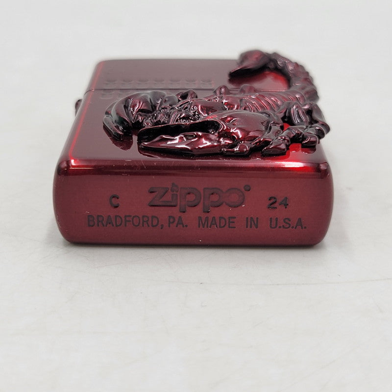 【中古品】【メンズ/レディース】 ZIPPO ジッポ VENOM SCORPION OIL LIGHTER ヴェノム スコーピオン オイルライター 喫煙具 206-250921-as-05-izu カラー：レッド 万代Net店